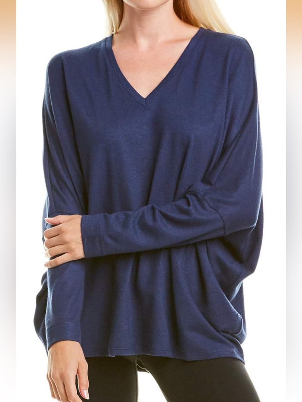 Natori V-Neck Pullover Top Size L